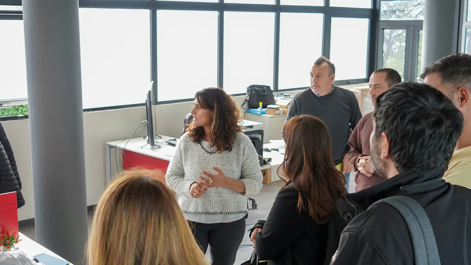 Reunión en las oficinas de Protección Ciudadana